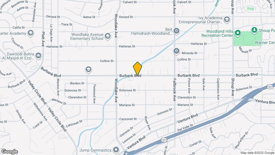 23034 Burbank Blvd Map and Location Details