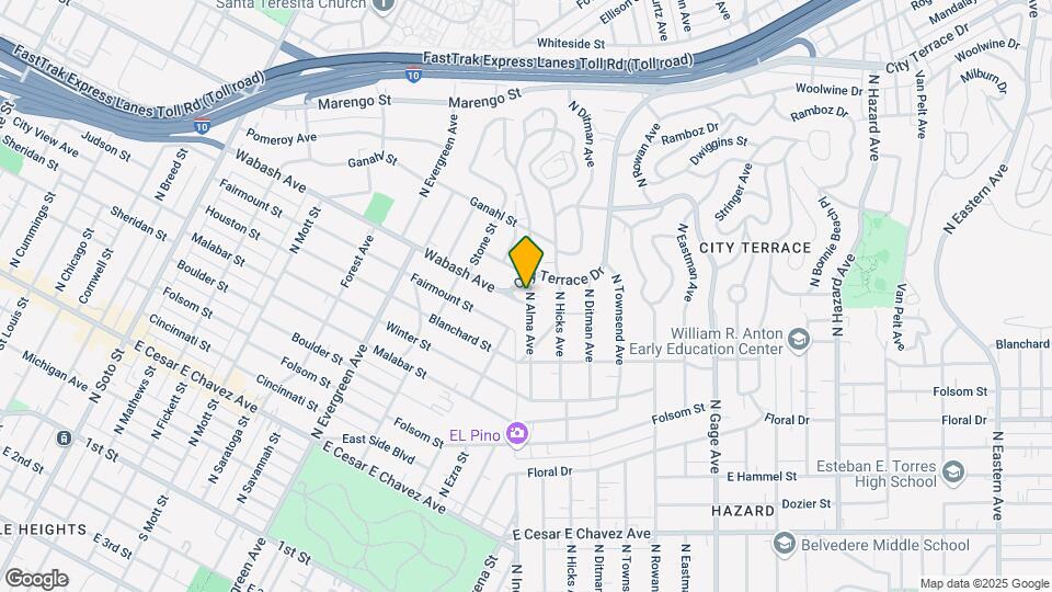 1011 N Alma Ave Mapa y Detalles de la Ubicación