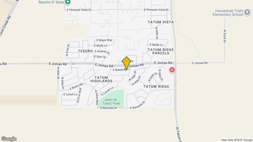 4443 E Rowel Rd Map and Location Details