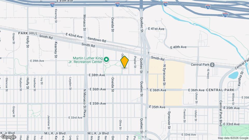 3830 Olive St, Unit 301 Map and Location Details