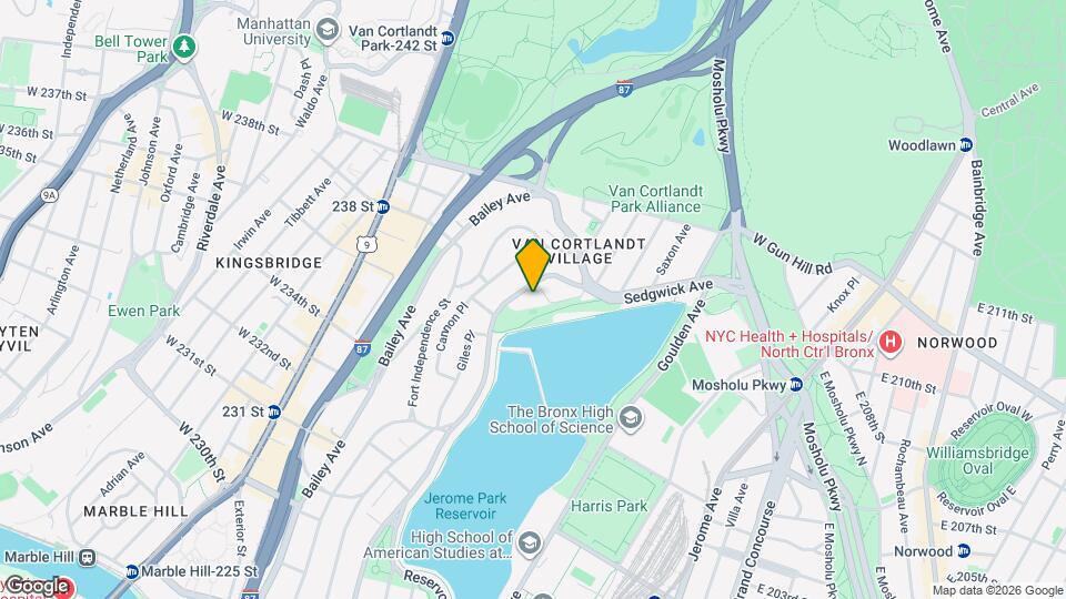 3850 Sedgwick Ave Map and Location Details