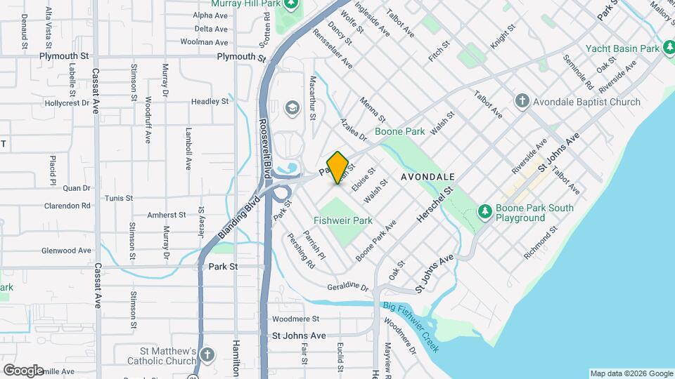 1542 Glendale St Map and Location Details