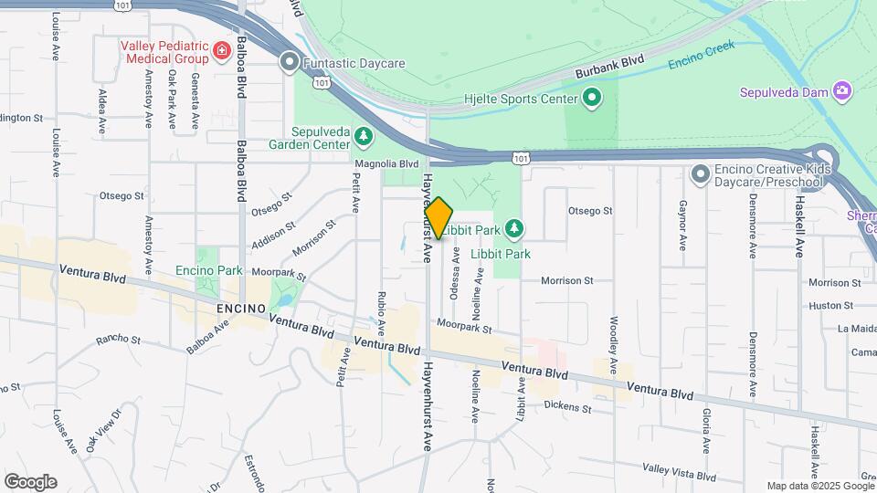 5012 Hayvenhurst Ave Map and Location Details