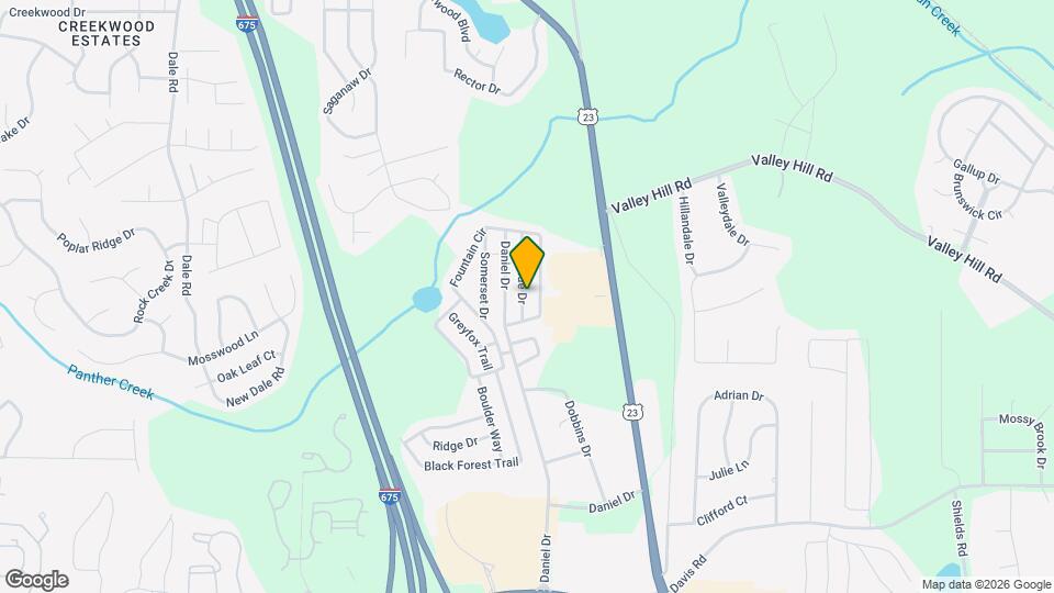 711 Hillside Dr Map and Location Details