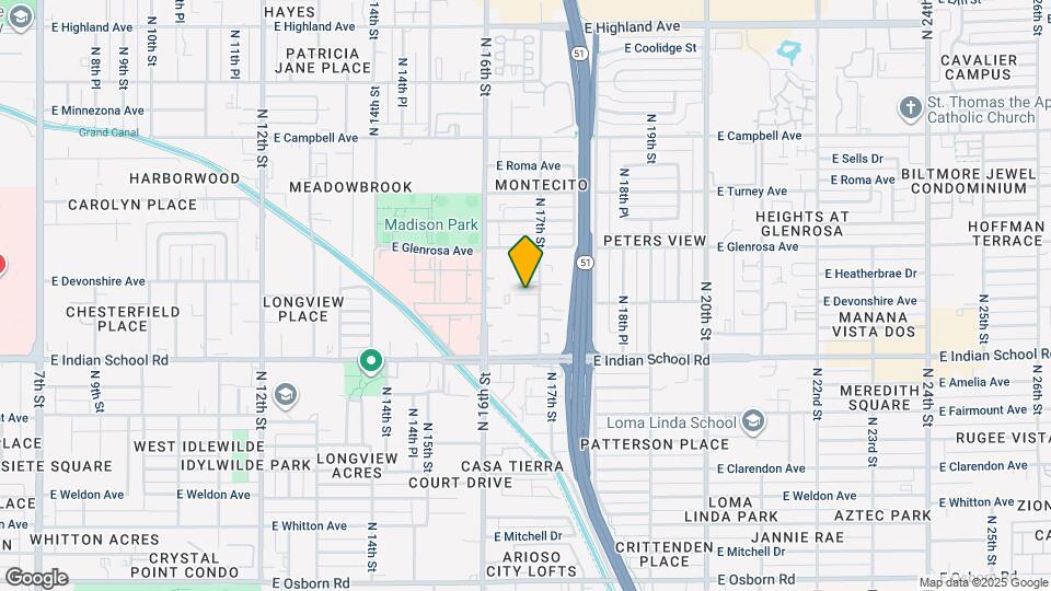 4208 N 17th St Map and Location Details