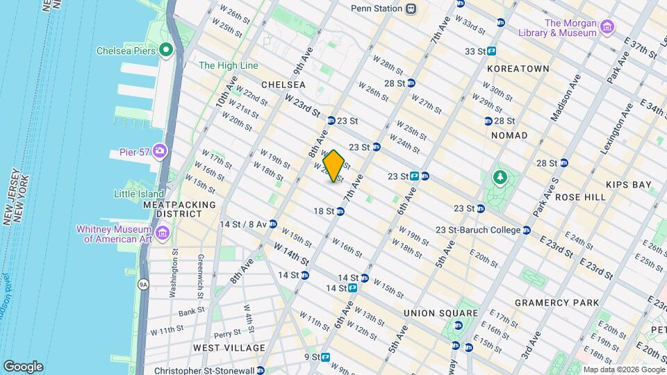 219 W 19th St Map and Location Details