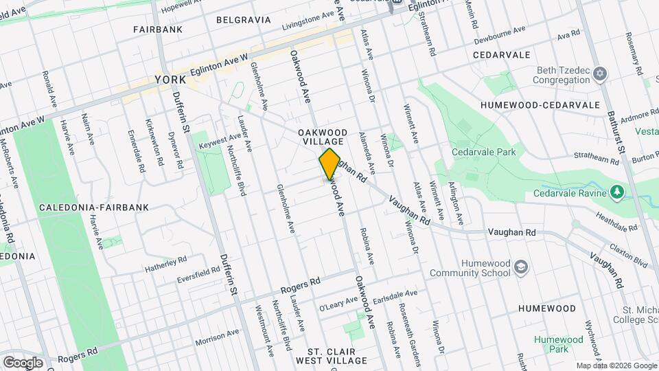 488 Oakwood Ave Map and Location Details