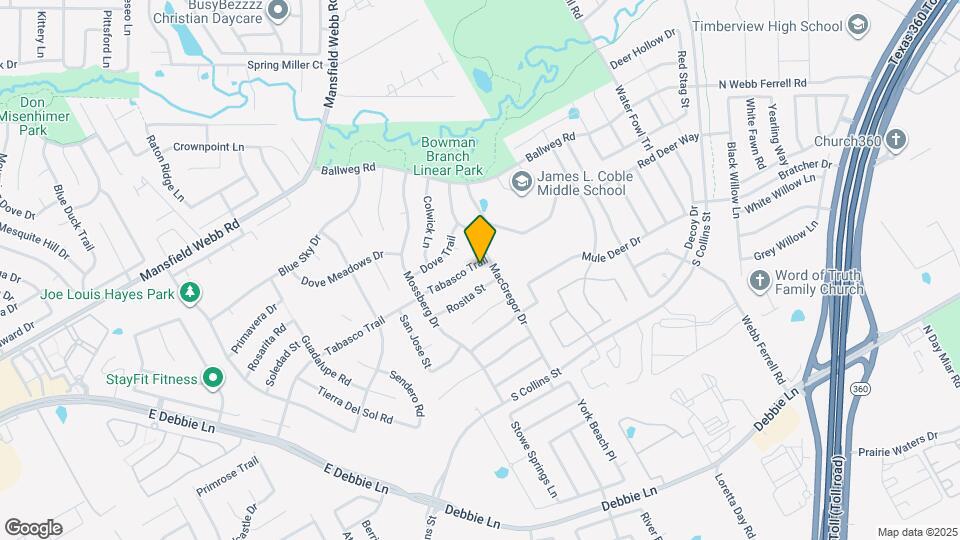 1026 Tabasco Trail Map and Location Details