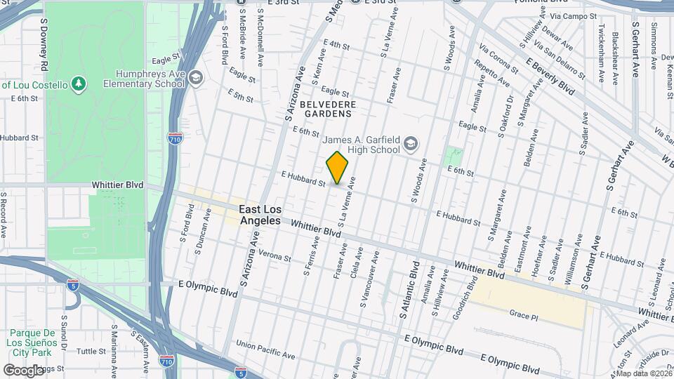 4910 E Hubbard St Map and Location Details