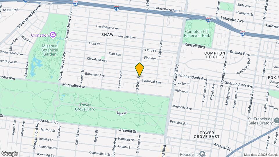 3867 Botanical Ave Map and Location Details