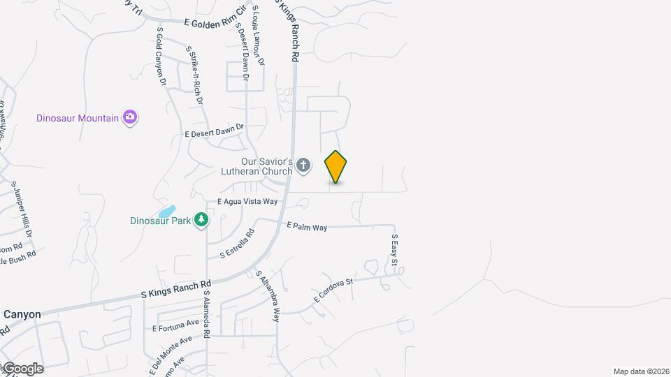 5399 S Via de Rico Map and Location Details