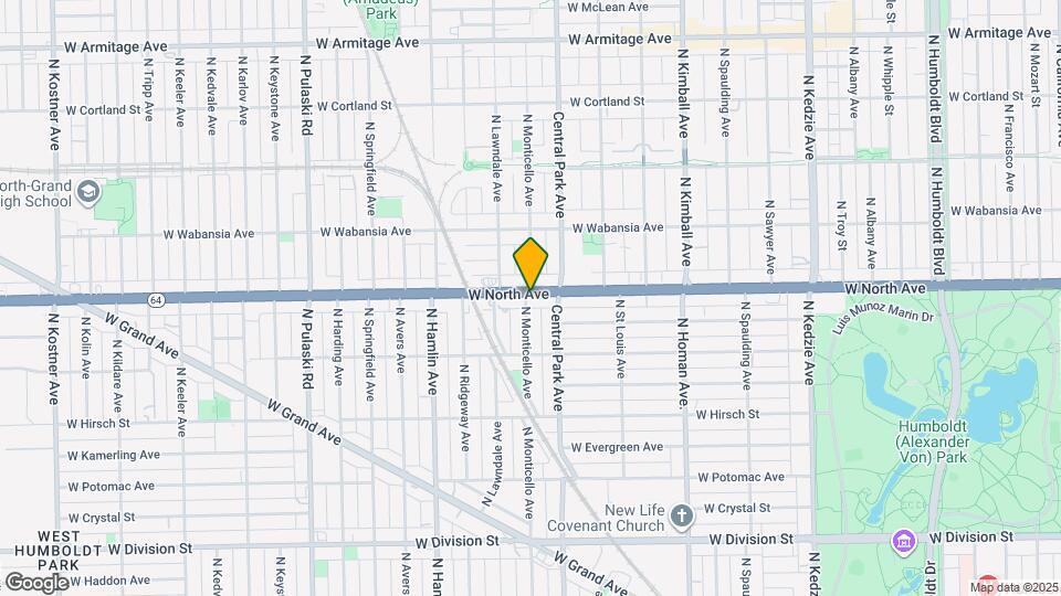 3623 W North Ave Map and Location Details