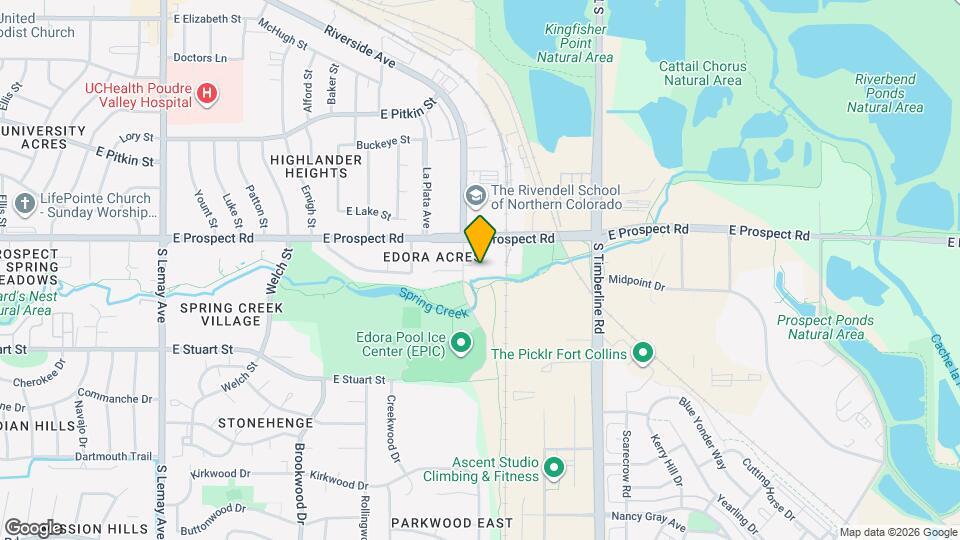 1684 Riverside Ave Map and Location Details