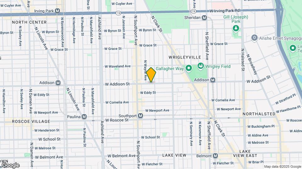1313 W Addison St Map and Location Details