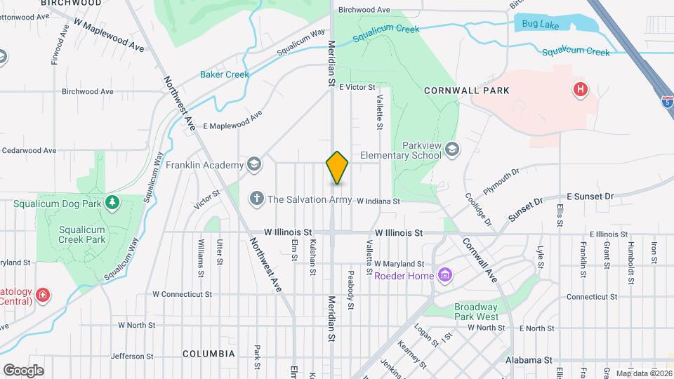 3008 Meridian St Map and Location Details