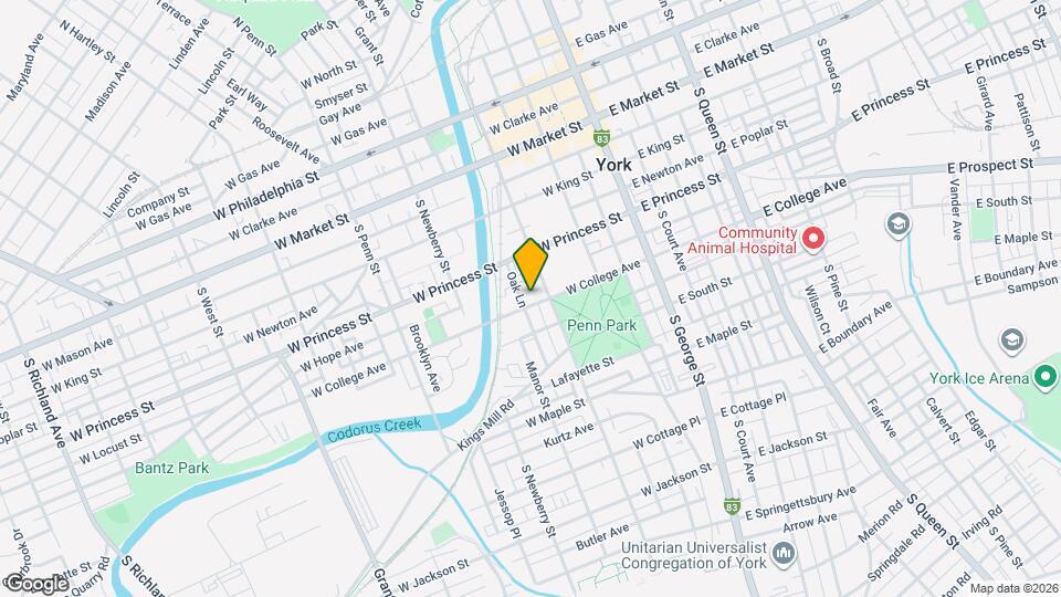 250 S Pershing Ave Map and Location Details