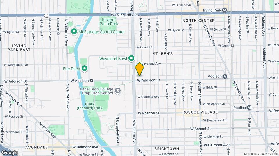 2336 W Addison St, Unit H1 Map and Location Details