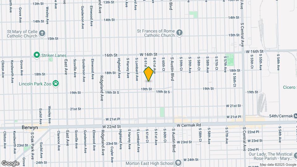 1831 S 61st Ct Map and Location Details