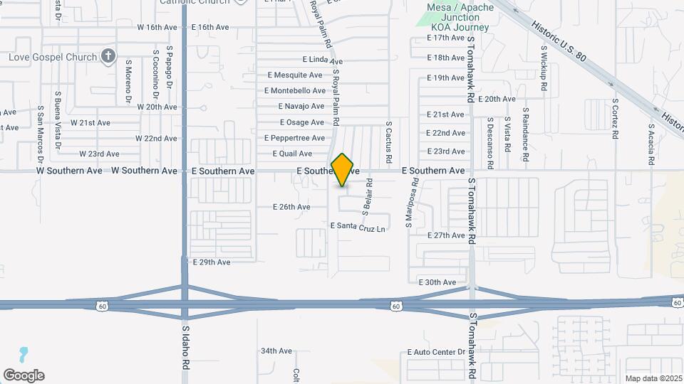 866 E Mohave Ln Mapa y Detalles de la Ubicación