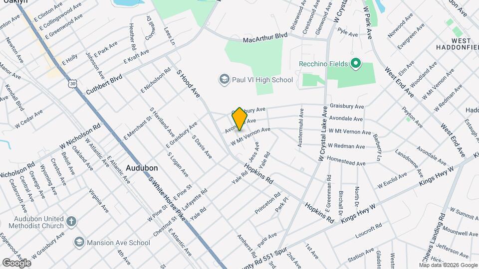 105 Breslin Ave Map and Location Details