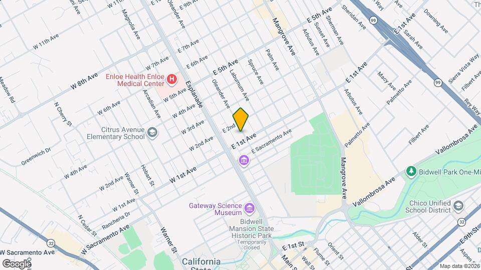 1111 Oleander Ave Map and Location Details