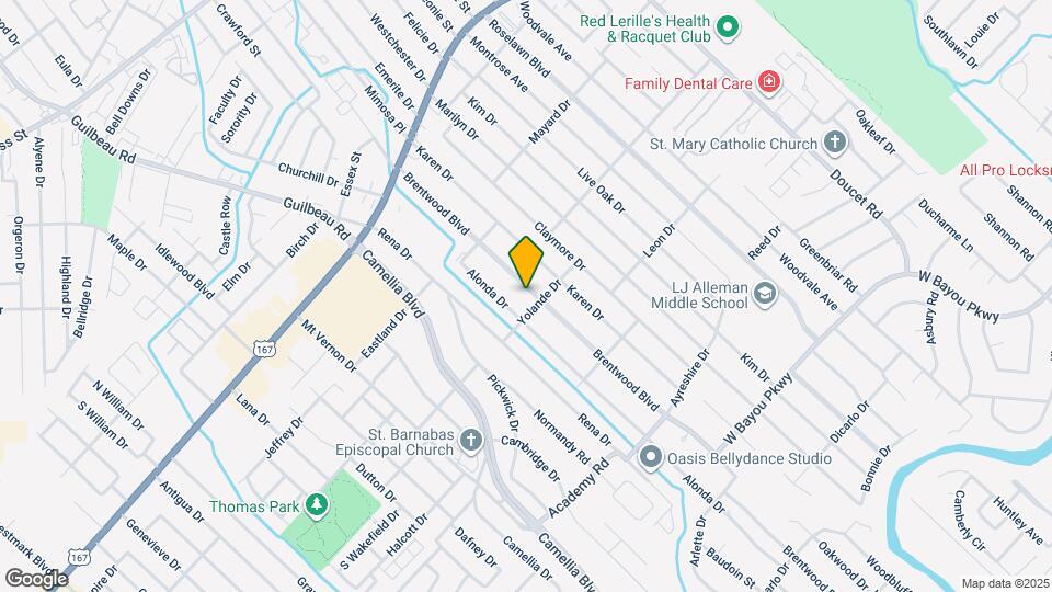 216 Brentwood Blvd Map and Location Details