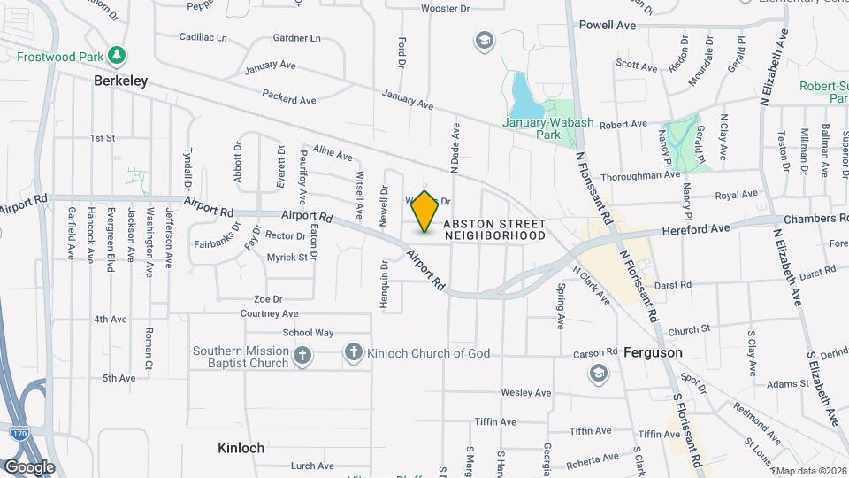 831 Abston St Map and Location Details