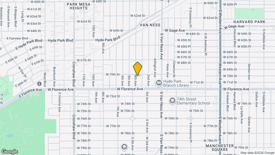 7014 4th Ave Map and Location Details