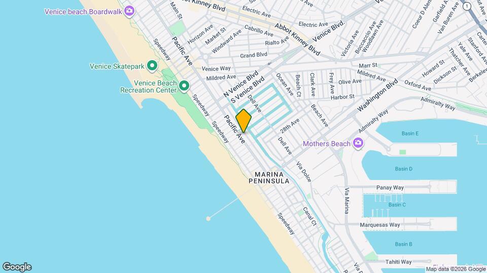 2516 Pacific Ave, Unit 3 Map and Location Details