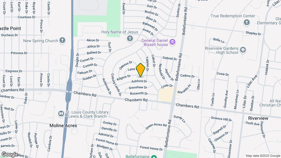 1167 Ashford Dr Map and Location Details