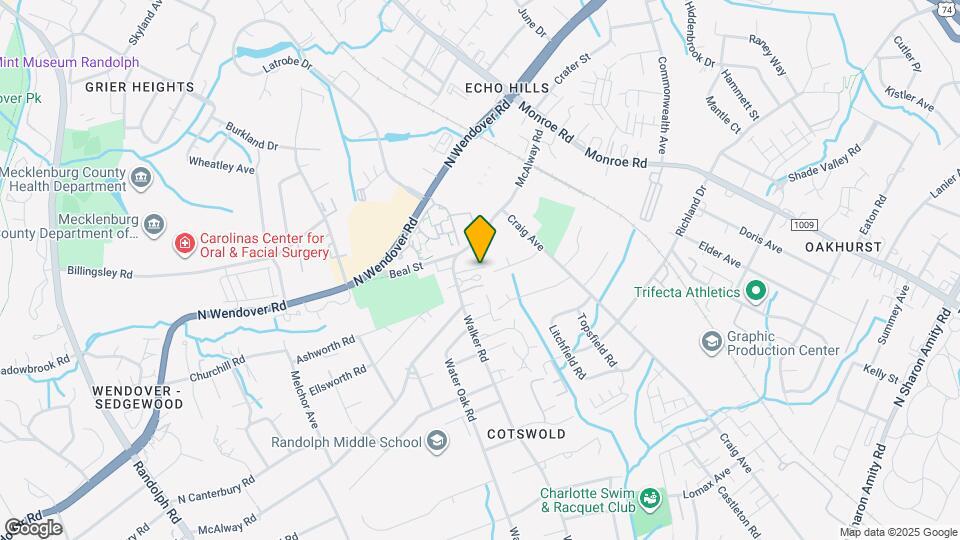 918 McAlway Rd Map and Location Details