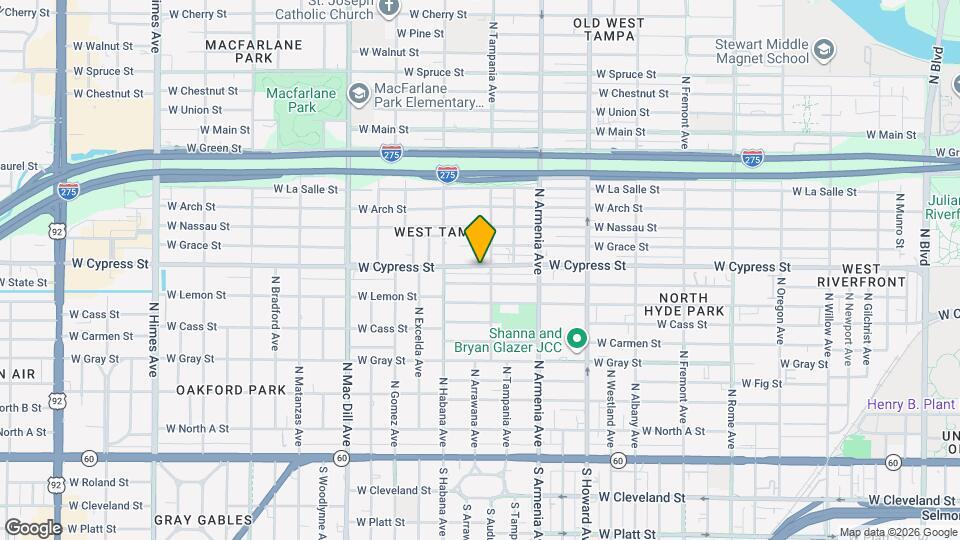 2610 W Cypress St Map and Location Details