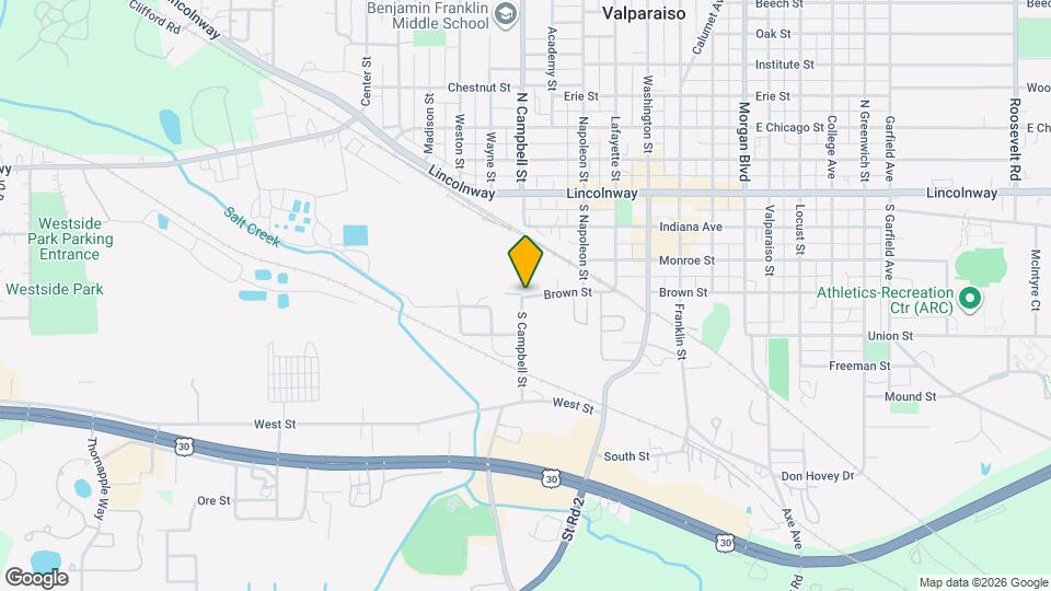 298 S Campbell St Map and Location Details