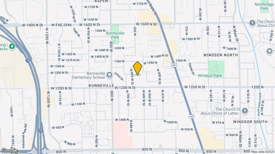 1259 N 625 W St Map and Location Details