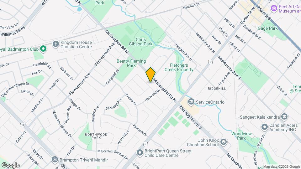 10 Sanford Crescent Map and Location Details