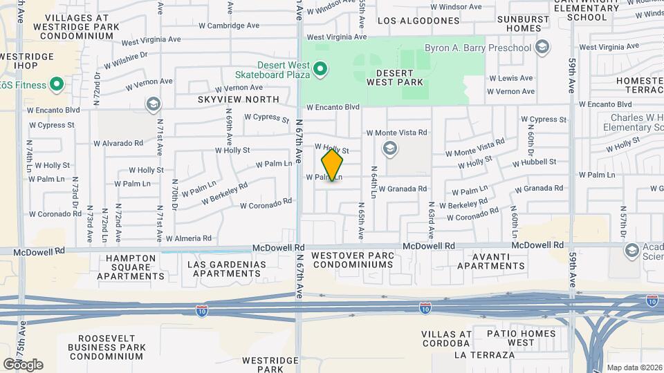 6542 W Granada Rd Map and Location Details