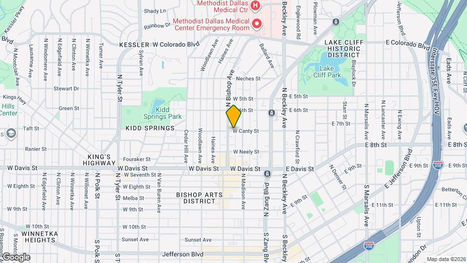 320 W Canty St Map and Location Details