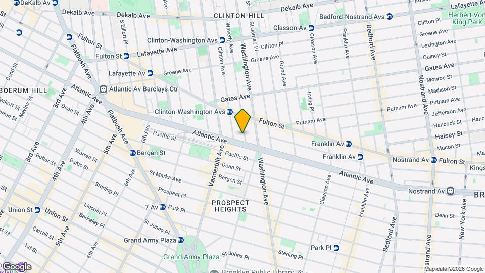 847 Atlantic Ave Map and Location Details