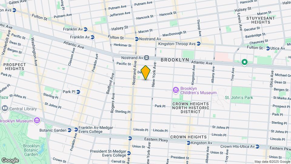 1130 Bergen St Map and Location Details