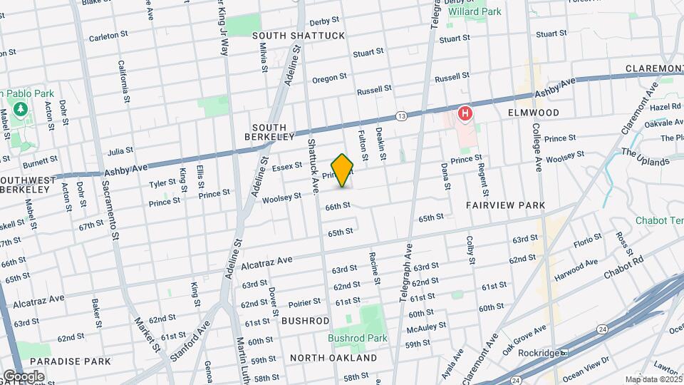 2134 Woolsey St Map and Location Details