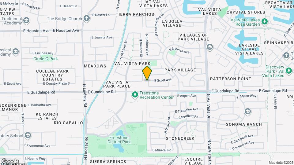 820 N Sailors Way Mapa y Detalles de la Ubicación