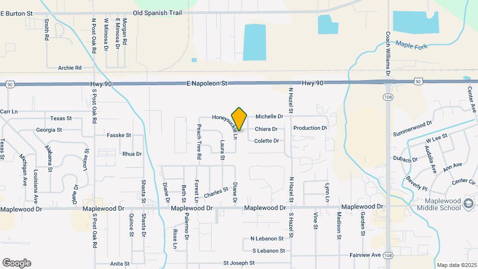 1932 Honeysuckle Ln Map and Location Details