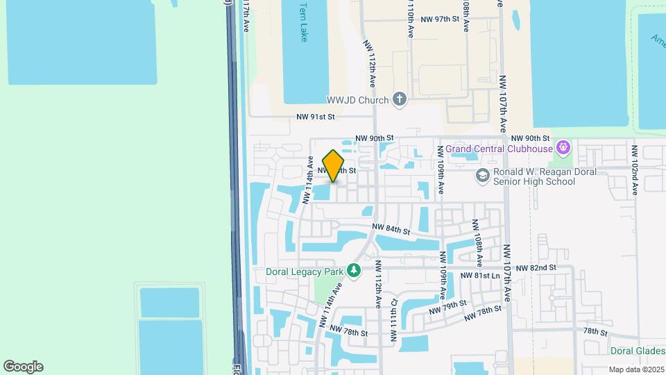 8728 NW 113th Ct Map and Location Details