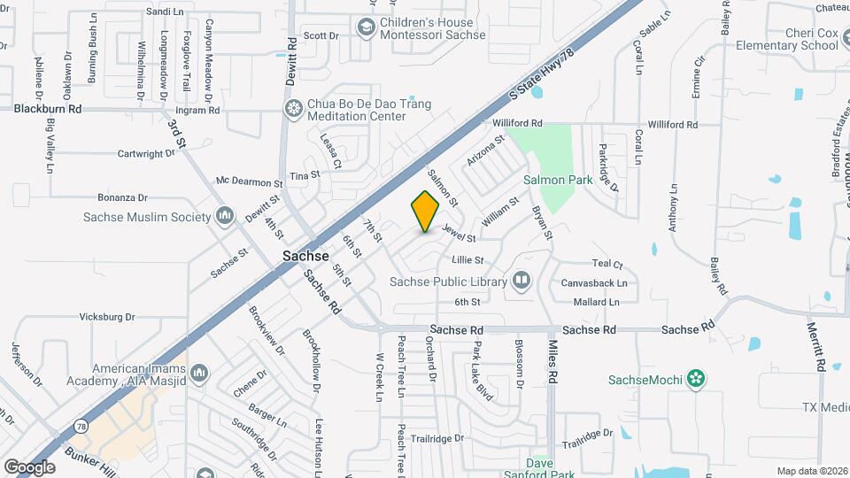 3518 Jewel St Map and Location Details