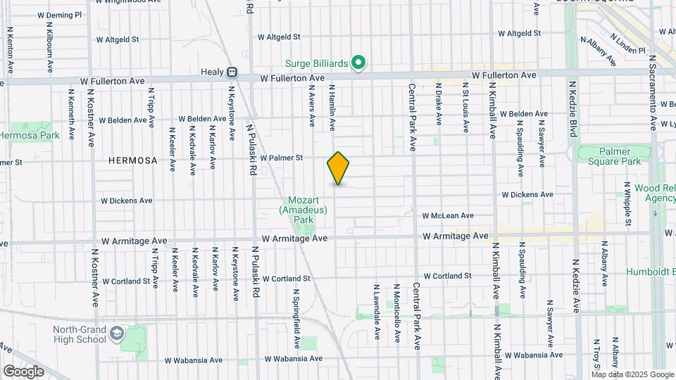 2109 N Hamlin Ave Map and Location Details
