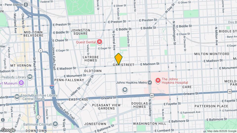 1307 E Madison St Map and Location Details