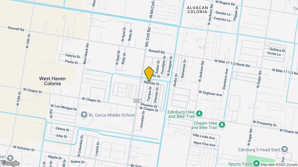 1711 Tampa St Mapa y Detalles de la Ubicación
