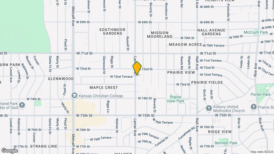 7223 Lamar Ave Map and Location Details