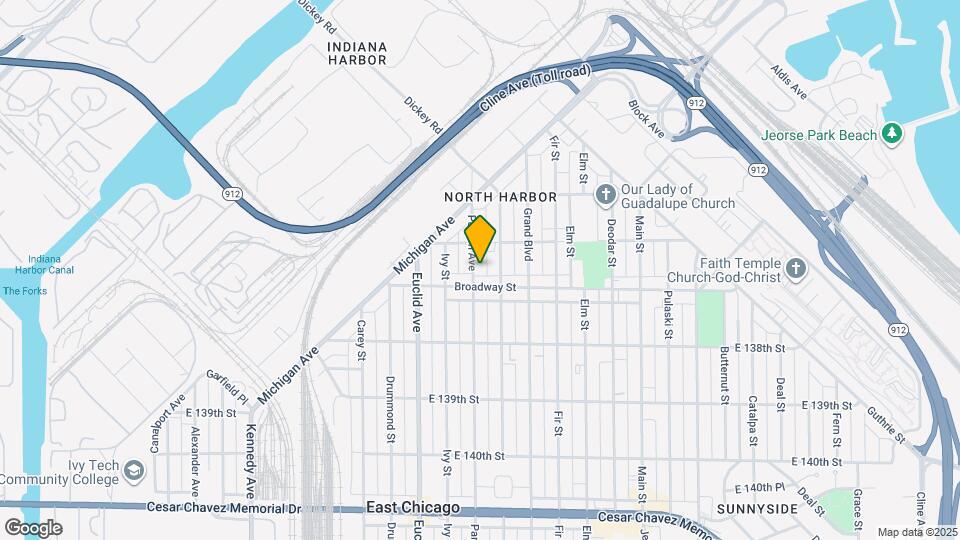 3623 Parrish Ave Map and Location Details