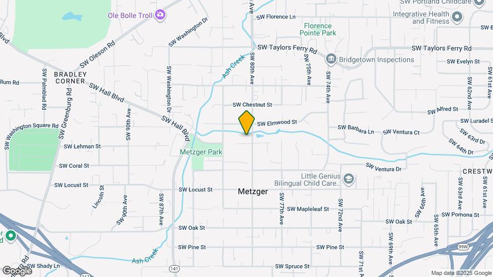 8033 SW Hemlock St Map and Location Details